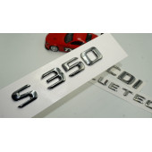 Benz S350 CDI Bluetec Bagaj Krom Metal 3M 3D Yazı Logo - 1