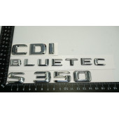 Benz S350 CDI Bluetec Bagaj Krom Metal 3M 3D Yazı Logo - 4