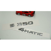 Benz S350 4Matic Bagaj Krom Metal 3M 3D Yazı Logo - 2