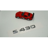 Benz S430 Bagaj Krom Metal 3M 3D Yazı Logo thumbnail 2