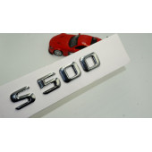 Benz S500 Bagaj Krom Metal 3M 3D Yazı Logo - 1