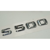 Benz S500 Bagaj Krom Metal 3M 3D Yazı Logo - 3