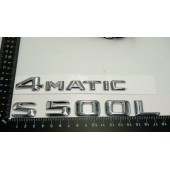 Benz S500L 4Matic Bagaj Krom Metal 3M 3D Yazı Logo - 4