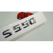 Benz S550 Bagaj Krom Metal 3M 3D Yazı Logo thumbnail 1