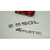 Benz S550L 4Matic Bagaj Krom Metal 3M 3D Yazı Logo thumbnail 2