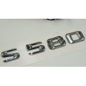 Benz S580 Maybach Bagaj Krom Metal 3M 3D Yazı Logo - 3