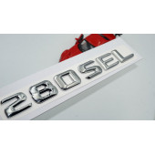 Benz 280 SEL Bagaj Krom Metal 3M 3D Yazı Logo - 1
