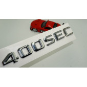 Benz 400 SEC Bagaj Krom Metal 3M 3D Yazı Logo - 1