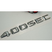 Benz 400 SEC Bagaj Krom Metal 3M 3D Yazı Logo - 3
