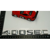 Benz 400 SEC Bagaj Krom Metal 3M 3D Yazı Logo - 5