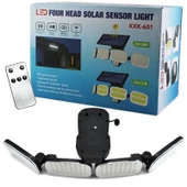 POWERMASTER PM-8048 6 VOLT - 3 WATT SOLAR PANELLİ 4 BAŞLI HAREKET SENSÖRLÜ 200 SMD LEDLİ LAMBA - 2