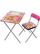 Barbie Katlanabilir Ders Çalışma Masası ve Sandalye - 1