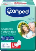 Canped Anatomik Hasta Bezi Büyük Boy (l) 8li 8 Paket 64 Adet - 1