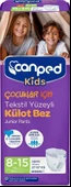 Canped Kids Çoçuklar Için Külot Bez Tekstil Yüzeyli Yaş8-15 (27-57kg) 16 Adet (2pk8) - 1