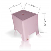 Banyo Balkon Salon Küvet Ayak Koyma Pufu Okuma Taburesi Merdiveni Rahle Basamak Yükseltici Basamağı - 3