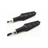 2 Adet Beyaz Işıklı Motosiklet Dönüş Sinyal Takım Ledi -Y Model Led'li-Beyaz C19 - 1