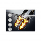 2 Adet Beyaz Işıklı Motosiklet Dönüş Sinyal Takım Ledi -Y Model Led'li-Beyaz C19 - 4