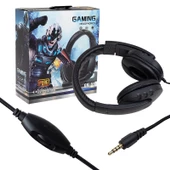 HELLO HL-5351 3.5MM STEREO KABLOLU LEDLİ MİKROFONLU SİYAH OYUNCU KULAKLIK - 3