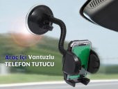 Araç İçi Vantuzlu Telefon Tutucu Güçlü Kilit Vantuzlu Akrobatik Gövde (Universal) - 1
