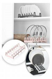 Tencere Kapağı Organizeri - Pratik Tabaklık - 1