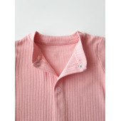 Basic Fitilli Organik Kız Bebek Hastane Çıkışı Seti Yenidoğan Kıyafeti Zıbın Takımı 0-3 Ay - 4