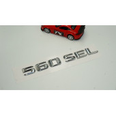 Benz 560 SEL Bagaj Krom Metal 3M 3D Yazı Logo - 2