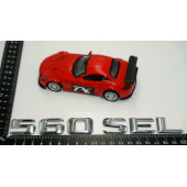 Benz 560 SEL Bagaj Krom Metal 3M 3D Yazı Logo - 5