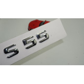 Benz S55 Bagaj Krom Metal 3M 3D Yazı Logo - 1