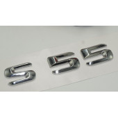 Benz S55 Bagaj Krom Metal 3M 3D Yazı Logo - 3