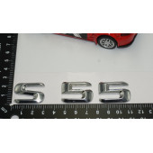 Benz S55 Bagaj Krom Metal 3M 3D Yazı Logo - 5