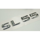 Benz SL 55 Bagaj Krom Metal 3M 3D Yazı Logo thumbnail 3