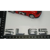 Benz SL 65 Bagaj Krom Metal 3M 3D Yazı Logo - 5