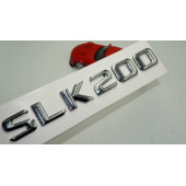 Benz SLK 200 Bagaj Krom Metal 3M 3D Yazı Logo - 1