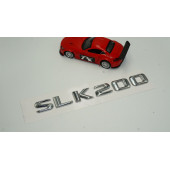 Benz SLK 200 Bagaj Krom Metal 3M 3D Yazı Logo - 2