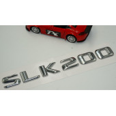 Benz SLK 200 Bagaj Krom Metal 3M 3D Yazı Logo - 3