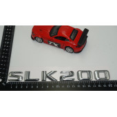 Benz SLK 200 Bagaj Krom Metal 3M 3D Yazı Logo - 5