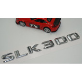 Benz SLK 300 Bagaj Krom Metal 3M 3D Yazı Logo - 3