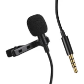 MAGICVOICE JH-043 3.5 MM GİRİŞLİ KABLOLU YOUTUBER YAKA MİKROFON - 1