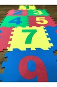 9 Parça Çocuk Oyun Karosu Eva Puzzle Yer Matı Sayılar Eğitici Oyun Halısı - 3