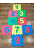 9 Parça Çocuk Oyun Karosu Eva Puzzle Yer Matı Sayılar Eğitici Oyun Halısı - 5