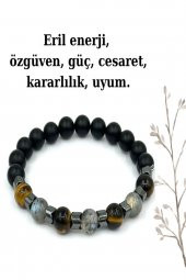 Doğal Taş Enerji - Özgüven - Güç - Cesaret - Kararlılık ve Uyum Bilekliği - 1