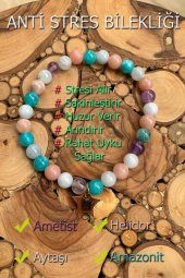 Doğal Taş Stres Bilekliği 6 mm - 1