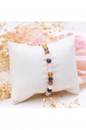 Doğal Taş Çakra Bileklik 6mm + 1 Adet Akik Yüzük İle Gönderilir - 2