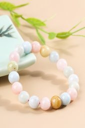 Morganit Doğal Taş Bileklik - 1
