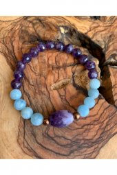 Ametist Ve Akuamarine Bileklik - 1