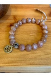 Güneş Taşı Om (aum) Sembolü Bileklik - 1