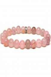 Amorf Pembe Kuvarst Bileklik - 1