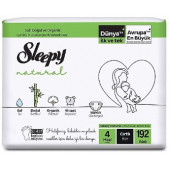 Sleepy Natural 4 Numara Maxi 192'li Bebek Bezi - 1