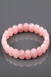 Pembe Kuvars Taşı Bileklik Özel Ahşap Kutusunda - 2