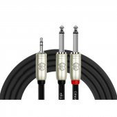 Kirlin Cable Y-362PRL Serisi 2MT 3.5 mm. Stereo (Erkek) - 2x6.35 mm. Mono (Erkek) - 3